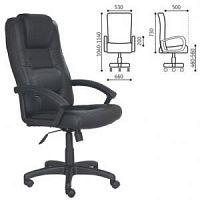 Кресло офисное «Лагуна», T-9906AXSN, кожа, черное